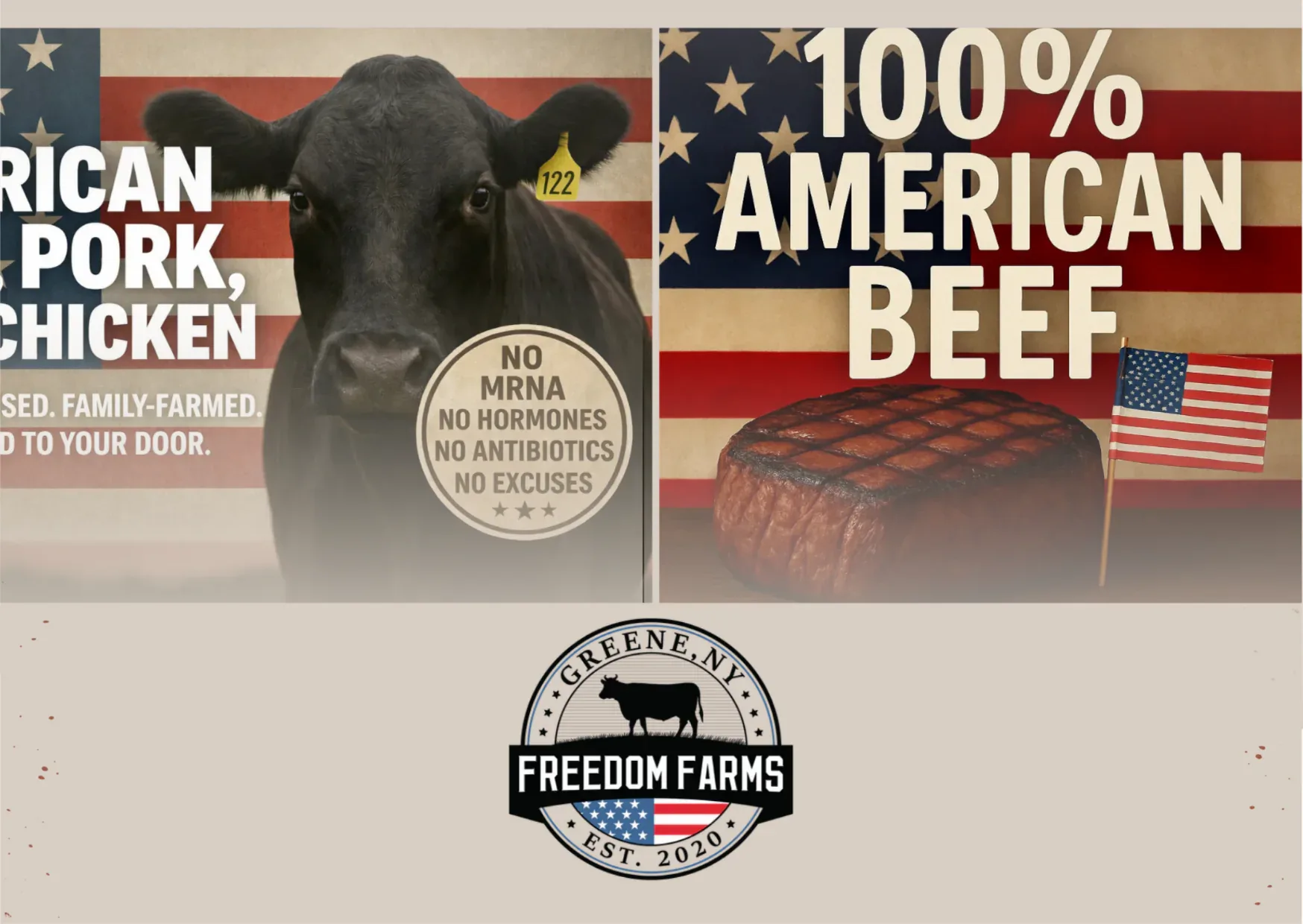 Buy Half Cow for Sale | Premium Pasture-Raised Beef from Freedom Farms