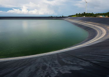 Sand Coating Geomembrane for Durable Pond & Canal Lining