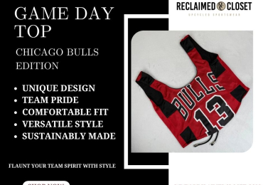 Upcycled Game Day Top – Bold, Breathable, and Perfect for Sports Fans