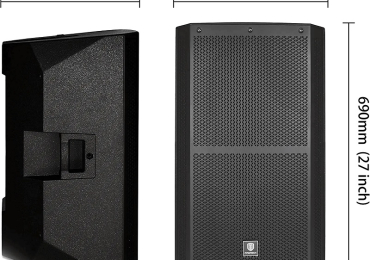 Proreck Dual 15-inch Subwoofer Box for Deep Bass Powerhouse Sound