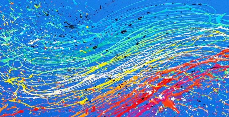 moderne Kunst für Wohnzimmer | Markhellbusch.com