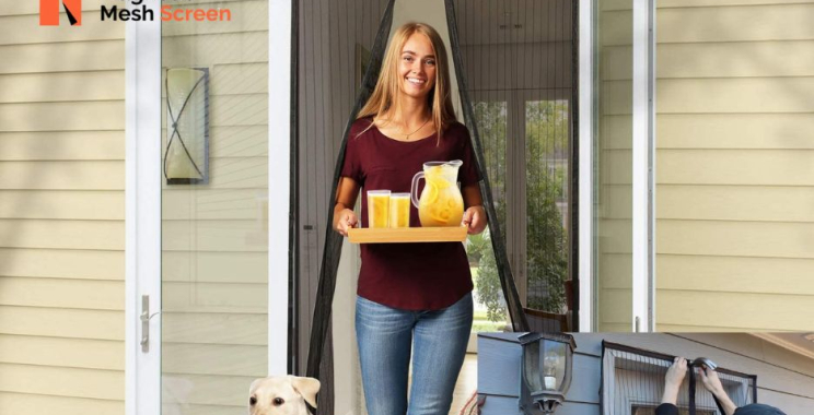 Effortless insect protection with a magnetic screen curtain