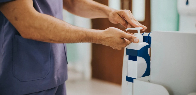Sturdy Metal Stand for Hand Sanitizer Dispensers
