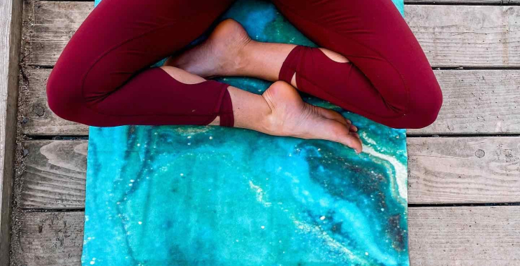 Compact, travel-friendly mats for mindful yoga on the move