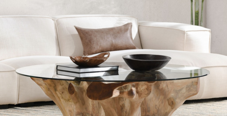 Teak Root Coffee Table with Stunning Organic Design