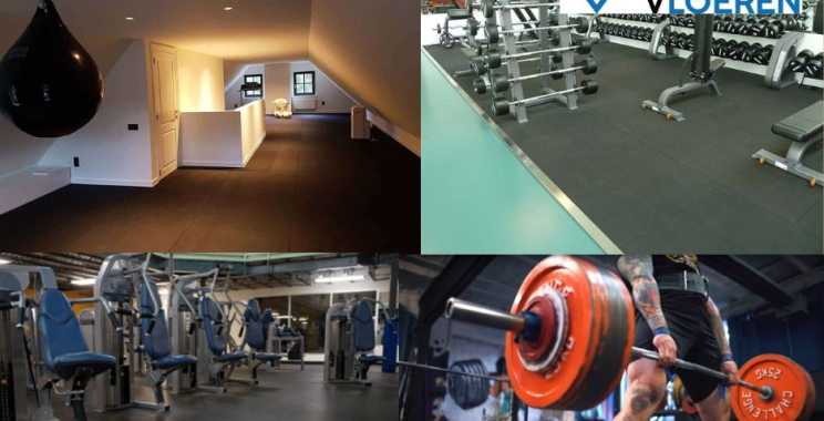 Duurzame rubberen tegels voor fitnessruimtes | Comfortabele workoutvloer