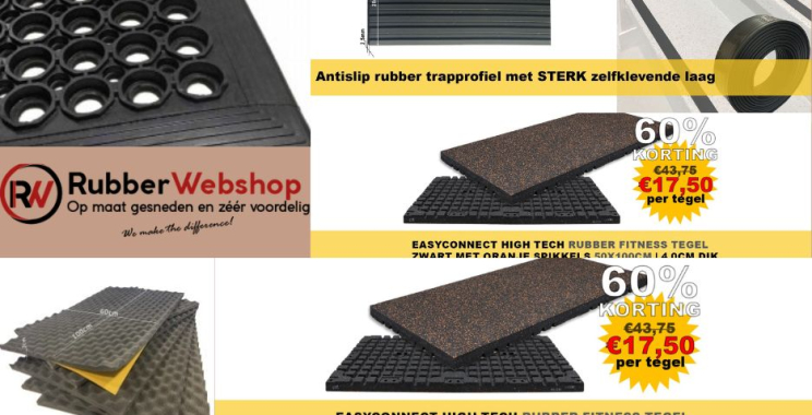 Kwalitatieve rollenrubber voor diverse toepassingen