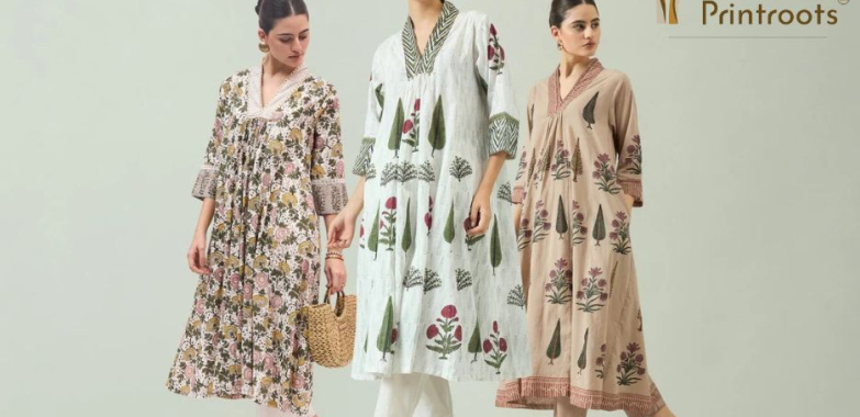 Hand Block Printed Dresses | Theprintroots.com