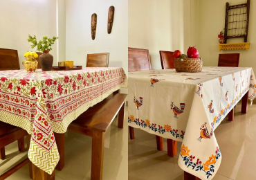 Enjoy Meals at the Table with Stylish Printed Cotton Tablecloths