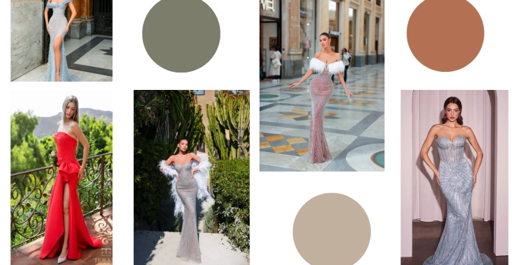 Andrea & Leo Embellished Evening Gown for Elegant and Sophisticated Occasions