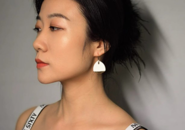 White Gold Dangle Earrings – Bontii