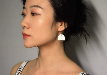 Elegant White Gold Dangle Earrings – Timeless Beauty | Bontii